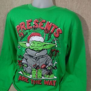 Star Wars Christmas Holiday Long Sleeve Pullover Sweatshirt Mens #F
